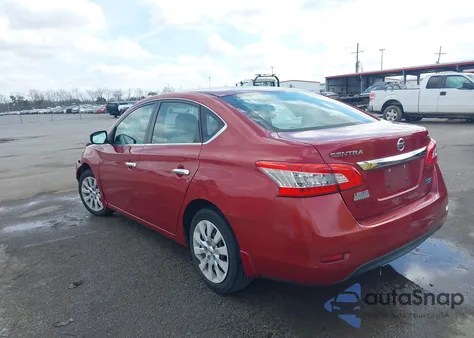 2013 Nissan Sentra Sv z USA, uszkodzony, nr VIN 3N1AB7AP6DL681487